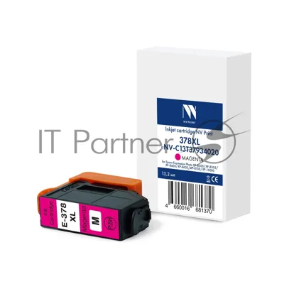 Струйный картридж NVPrint 378XL (NV-C13T37934020) Magenta для Epson EP XP-8500/XP-8505/XP-8600/XP‑8605/XP-8700/XP-15000 (13.2 мл) совместимый