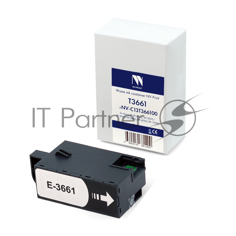 Контейнер для отработанных чернил NVPrint T3661 (NV-C13T366100) для Epson EP XP-8500/XP-8505/XP-8600/XP‑8605/XP-8700/XP-15000 совместимый