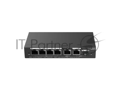 Коммутатор Ruijie Reyee RG-ES206GS-P, 4×1 Гбит/с PoE + 2×1 Гбит/с SFP, управляемый