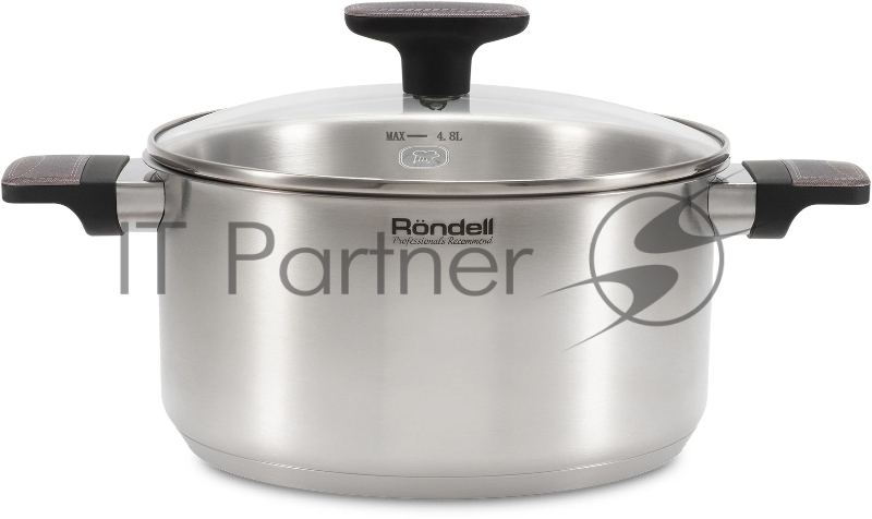 Кастрюля Rondell Chambray RDS-1956 4.8л. d=24см (с крышкой) стальной