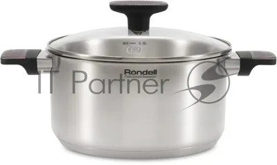 Кастрюля Rondell Chambray RDS-1956 4.8л. d=24см (с крышкой) стальной