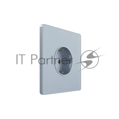 Systeme Electric Systeme Infinity Стальное небо Розетка с заземлением со шторками, 16А