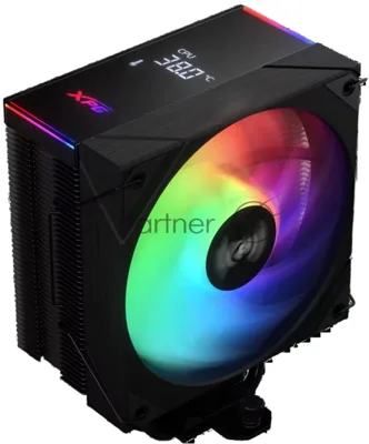 Кулер для процессора ADATA XPG MAESTRO PLUS 42SA черный, 120 мм, алюминий/медь, 800-1800 об/мин, 21.19 дБ, 4 pin PWM, ARGB, 220 Вт, высота 156 мм, ЖК-дисплей