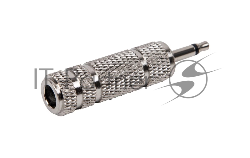 Переходник моно Jack 1/4" (F) - моно Jack 1/8 (M) FORCE CFC-002 металл