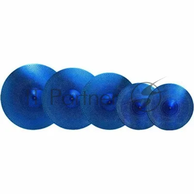 Комплект тарелок LOW VOLUME SET 14"+16"+18"+20" BLUE KINGDO LOW VOLUME SET 14"+16"+18"+20" BLUE специальный сплав, medium, звучание тихое