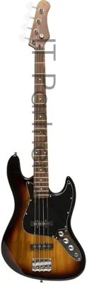 Бас-гитара STAGG SBJ-30 SNB 4-х струнная форма Jazz Bass, корпус павловния, гриф клен, накладка грифа палисандр, 20 ладов, мензура 867 мм, колки никелированные, бридж JB Classic, звукосниматели 2xJB, регуляторы 2x громкости, 1x тона, цвет Sunburst