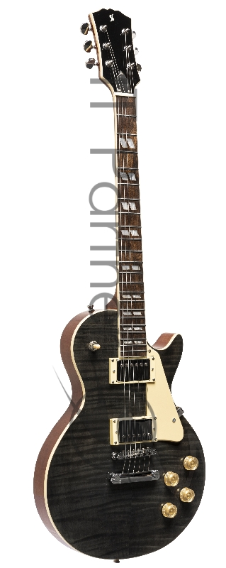 Электрогитара STAGG SEL-DLX TR BLK 6-ти струнная, цвет Translucent Black