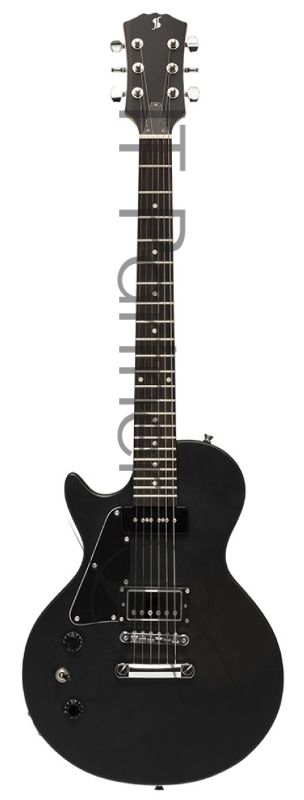 Электрогитара STAGG SEL-HB90 LH BLK 6-ти струнная, леворукая, корпус массив красного дерева, гриф красное дерево, накладка палисандр, 22 лада, звукосниматели 1х P90, 1х хамбакер, регуляторы 1x громкости, 1x тона, 3-х поз. переключатель, цвет черный