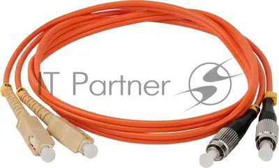 Патч-корд Lanmaster TWT-2FC-2SC/OM2-3.0 2x50/125 OM2 FC дуплекс-SC дуплекс 2м ПВХ оранжевый