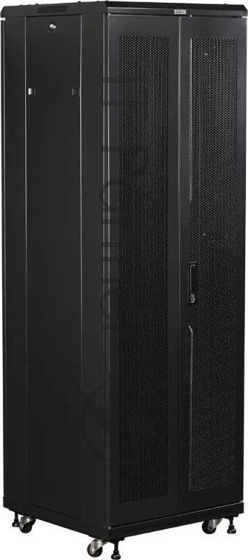 Шкаф серверный Lanmaster (TWT-CBB-32U-6X10-G1) напольный 32U 600x1000мм пер.дв.стекл задн.дв.двуст. 2 бок.пан. 800кг черный