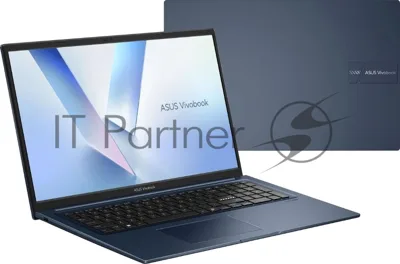 Ноутбук Asus Vivobook 17 X1704MA-AU010/17.3"/IPS/Intel Core 5 320/16Gb/512Gb SSD/Intel Graphics/без ОС/синий/2.1kg
