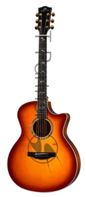 Акустическая гитара Kepma A1-GA-BS цвет Cherry Burst