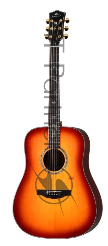 Акустическая гитара Kepma B1-D-BS цвет Cherry Burst
