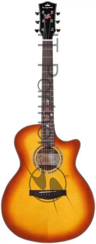 Акустическая гитара Kepma F2M-GA-BS цвет Cherry Burst