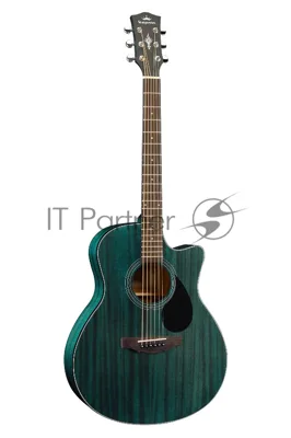 Трансакустическая гитара Kepma EACE-K10PRO-BLSM цвет синий
