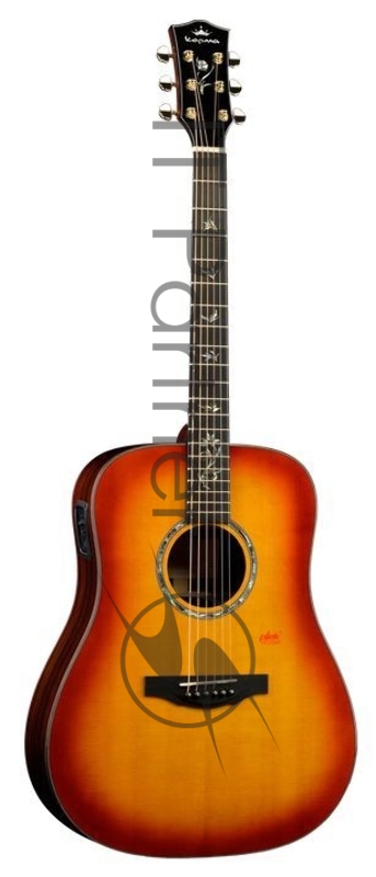 Электроакустическая гитара Kepma B1E-D-BS цвет Cherry Burst