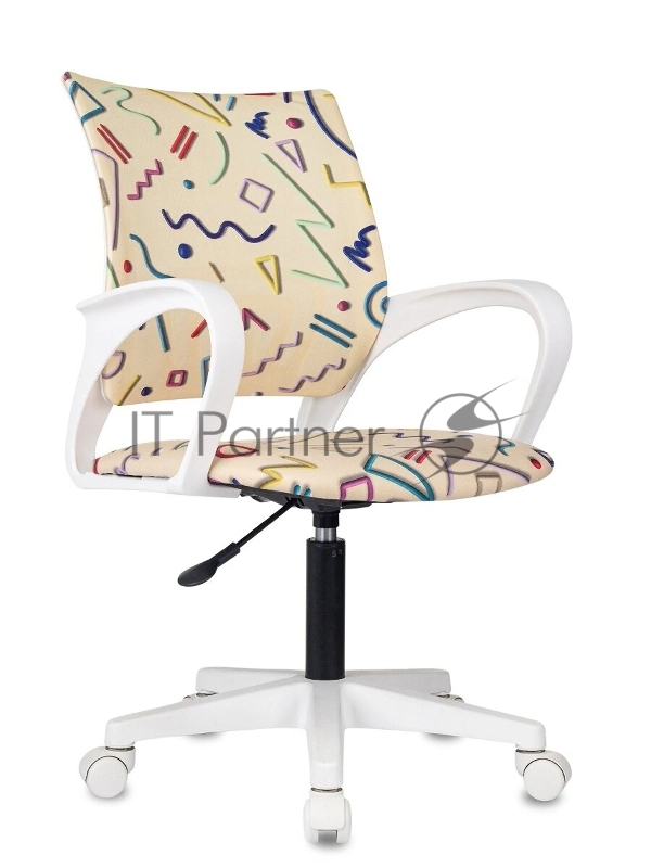 Кресло Domfy DK X-ROOM WH песочный Sticks 02 крестов. пластик пластик белый