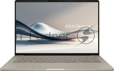Ноутбук Asus Zenbook A14 UX3407QA-QD556W/14"/OLED/Qualcomm Snapdragon X X1-26-100/16Gb/512Gb SSD/Qualcomm Adreno/Windows 11 Home/бежевый/0.98kg