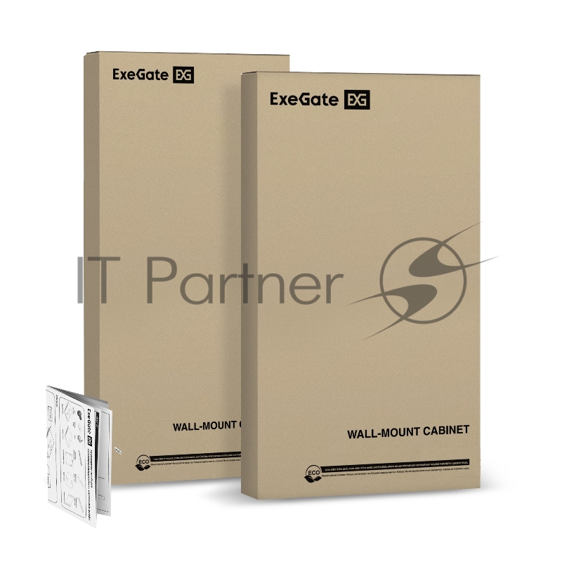 Шкаф телекоммуникационный 19" настенный 18U ExeGate EC-WM-18U.450.M.BLACK (19”, 18U, 600x450x901mm (ШхГхВ), передняя дверь металл, съемные боковые панели, пыле- и влагозащита IP23, черный RAL 9004, 2 коробки)