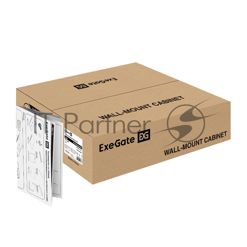Шкаф телекоммуникационный 19" настенный 4U ExeGate EC-WM-4U.600.M.GREY (19”, 4U, 600x600x280mm (ШхГхВ), передняя дверь металл, съемные боковые панели, пыле- и влагозащита IP23, светло-серый RAL 7035)