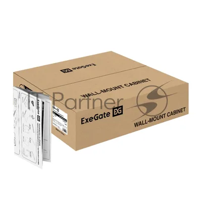 Шкаф телекоммуникационный 19" настенный 4U ExeGate EC-WM-4U.600.M.BLACK (19”, 4U, 600x600x280mm (ШхГхВ), передняя дверь металл, съемные боковые панели, пыле- и влагозащита IP23, черный RAL 9004)