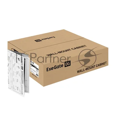 Шкаф телекоммуникационный 19" настенный 4U ExeGate EC-WM-4U.600.G.GREY (19”, 4U, 600x600x280mm (ШхГхВ), передняя дверь закаленное стекло, съемные боковые панели, пыле- и влагозащита IP23, светло-серый RAL 7035)