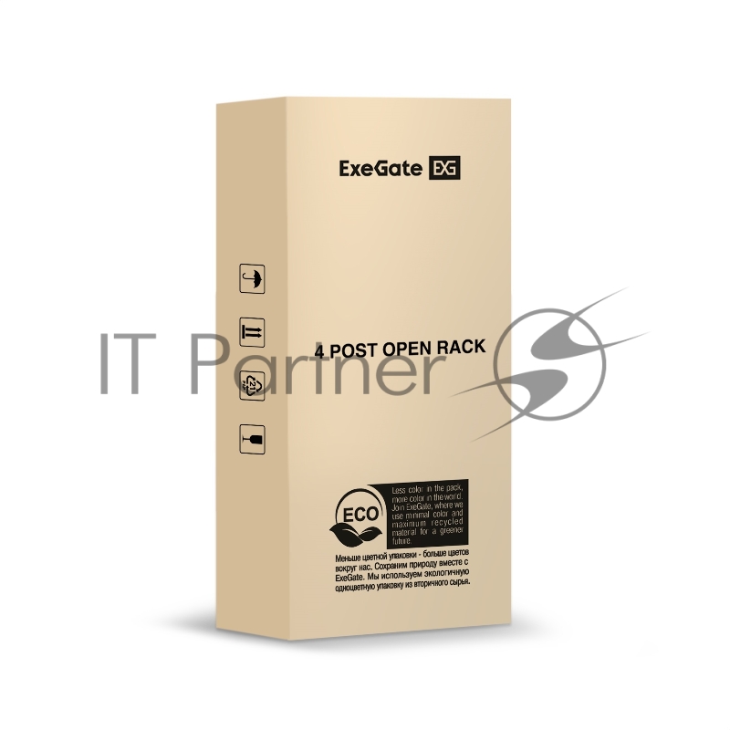 Стойка ExeGate EOR2-24U.1000.BLACK (открытая телекоммуникационная 19", 24U, двухрамная, усиленная, с роликовыми опорами, раздвижная, В1255хШ600х Г(550-790) мм, цвет черный RAL 9004)