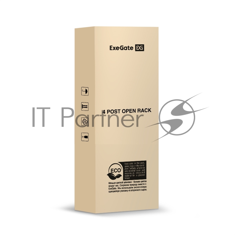 Стойка ExeGate EOR2-32U.1000.BLACK (открытая телекоммуникационная 19", 32U, двухрамная, усиленная, с роликовыми опорами, раздвижная, В1610хШ600х Г(550-790) мм, цвет черный RAL 9004)