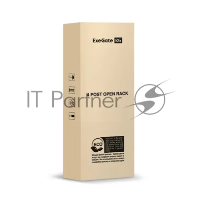Стойка ExeGate EOR2-32U.1000.BLACK (открытая телекоммуникационная 19", 32U, двухрамная, усиленная, с роликовыми опорами, раздвижная, В1610хШ600х Г(550-790) мм, цвет черный RAL 9004)