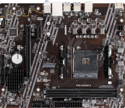 Материнская плата MSI PRO A520M-S, AM4, AMD A520, 2xDDR4, 4xSATA, 1xPCIe 3.0 x4, 1xHDMI, mATX