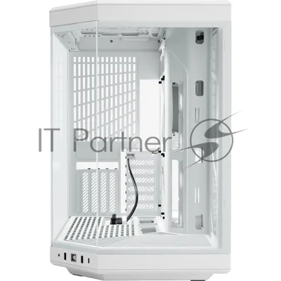 Корпус без блока питания Case HYTE Y70, Midi-Tower, TG, no fans, 2xUSB-A 3.2, 1xUSB Type-C, E-ATX, ATX, mATX, mITX Snow White