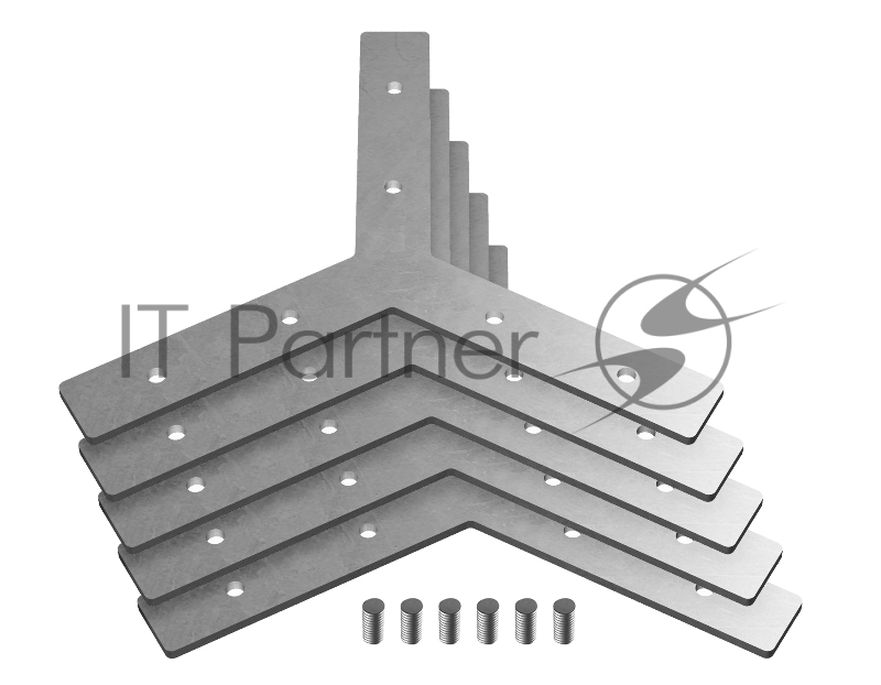 Соединитель Y для алюминиевого профиля GP8056 SL серебро 91x10x1.55