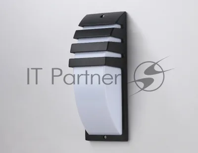 Уличный настенный архитектурный светильник ST5202 BK черный IP54 E27 max 40W 331*112*35