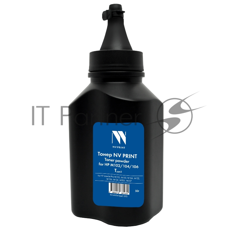 Тонер NVP для HP M104 Type2 (CF217A) (50г) совместимый