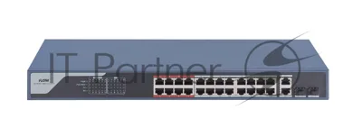 Коммутатор iFLOW F-SW-EM426POE-VM, 24×100 Мбит/с PoE + 2×1 Гбит/с Комбо (RJ45/SFP), настраиваемый