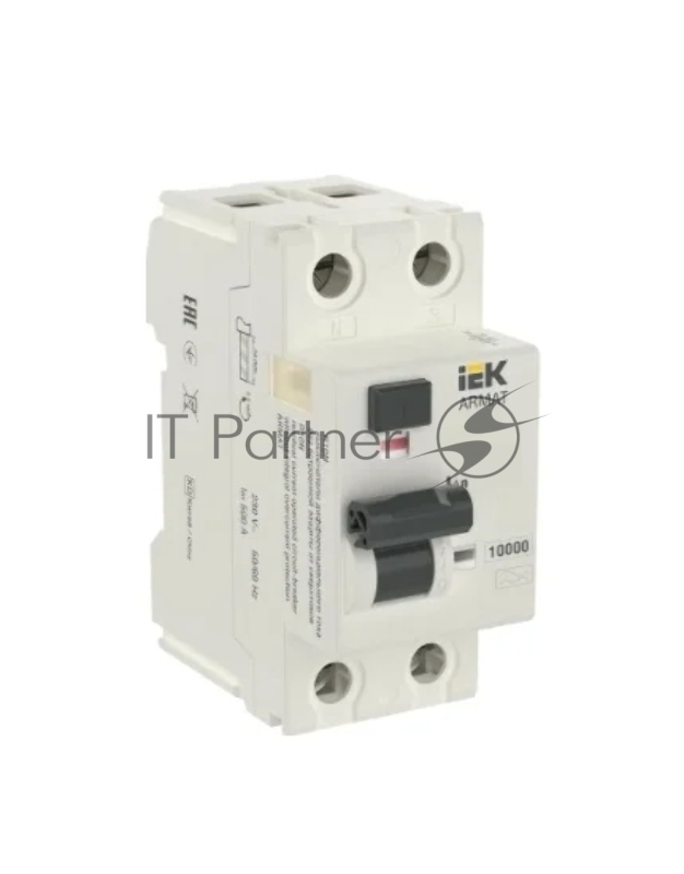 Выключатель автоматический дифференциального тока IEK R10N, 2P, 63А, 6кА, ARMAT
