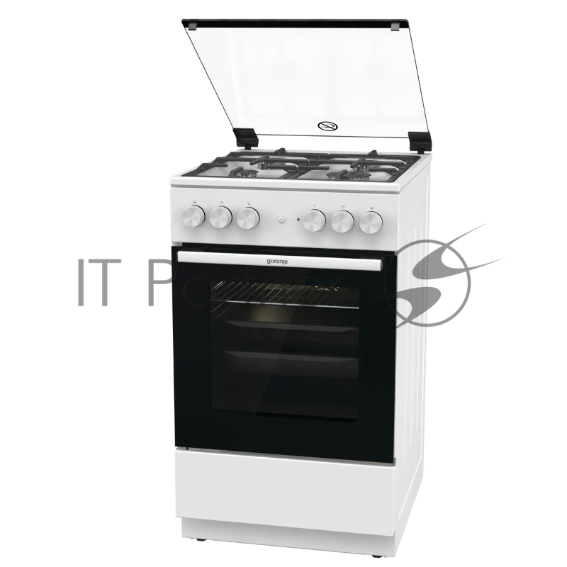 Плита комбинированная Gorenje GK5A41WF белый, конфорок 4 шт, духовка 62 л, 50 см x 85 см x 59.4 см