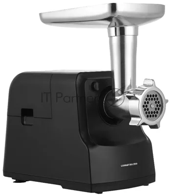Мясорубка электрическая YOSHIRO YMG-P2210 черный, 2200 Вт, 2.5 кг/мин, реверс, защита от перегрузки, металлический лоток, насадки - 5