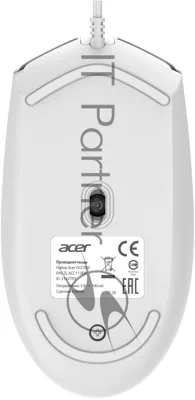 Клавиатура + мышь Acer OCC504 клав:белый мышь:белый USB Multimedia (ZL.ACC11.00N)