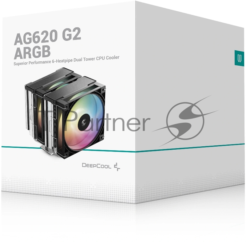 Устройство охлаждения(кулер) Deepcool AG620 G2 ARGB Soc-AM5/AM4/1200/1700/1851 серебристый/черный 4-pin 30.93dB Al+Cu 270W 1046gr Ret (R-AG620-BKAMMG2-G)