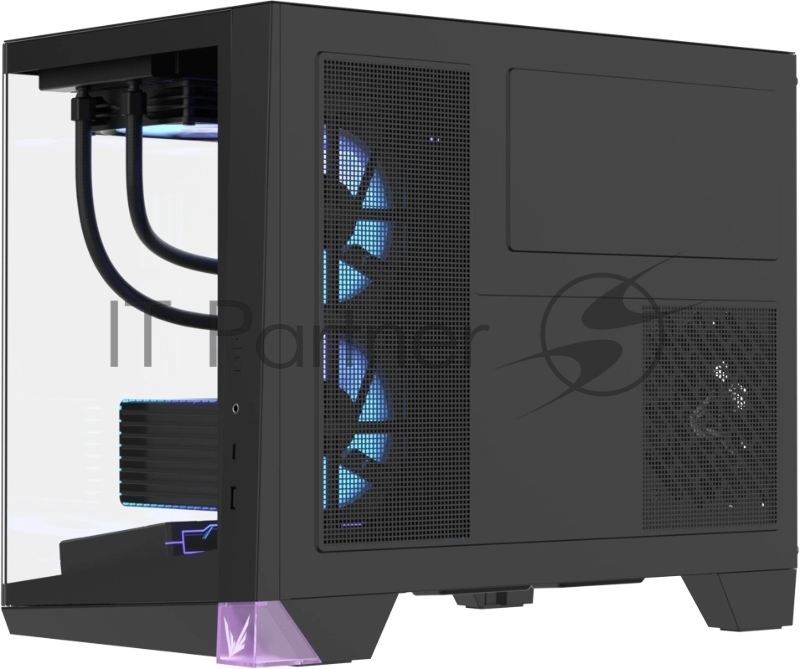 Корпус Formula Crystal Z4M Plus черный без БП mATX 3x120mm 1xUSB3.0 audio bott PSU
