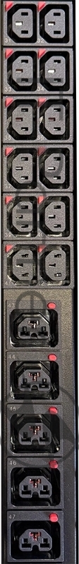 Блок распределения питания Lanmaster TWT-PDU19-16A10C3-C20 гор.размещ. 9xC13 базовые 16A C20