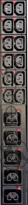 Блок распределения питания Lanmaster TWT-PDU19-16A10C3-C20 гор.размещ. 9xC13 базовые 16A C20