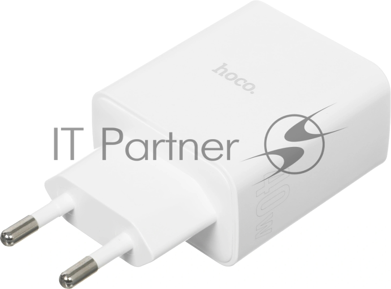 Сетевое зар./устр. Hoco C126A Pure power PD40W three-port(2C1A) charger(EU 40W 3A (PD+QC) универсальное белый