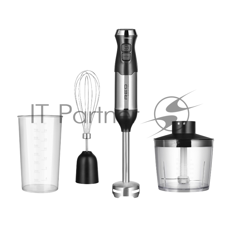 Блендер погружной Red Solution HB2909 черный/стальной, 900 Вт, 1 скорость, турбо