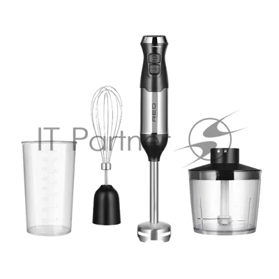 Блендер погружной Red Solution HB2909 черный/стальной, 900 Вт, 1 скорость, турбо