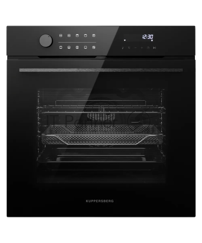 Духовой шкаф Kuppersberg, High-Tech, 73 л, комбинированное управление, дисплей, таймер, 10 режимов, макс. температура 250 градусов, гриль, телескопические направляющие (на 1 уровень), энергоэффективность А, цвет черный, цвет фурнитуры черный