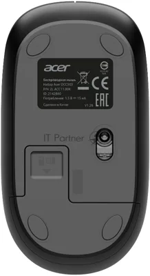 Клавиатура + мышь Acer OCC503 клав:черный мышь:черный USB беспроводная Multimedia (ZL.ACC11.00K)
