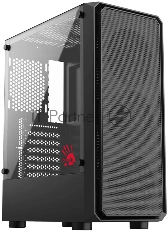 Корпус Bloody CC-126-BK, Midi-Tower, чёрный