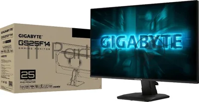 Монитор 24.5" Gigabyte GS25F14 IPS 1920x1080, 144 Гц, 1 мс, 16:9, 300 кд/м², HDMI, DisplayPort, HDR, Flicker Free, трехсторонний безрамочный дизайн, черный